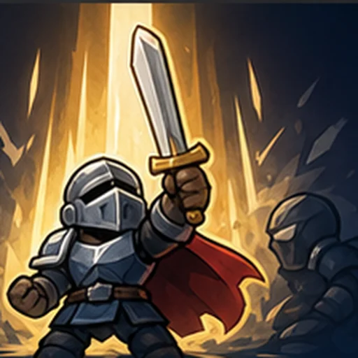 Warrior skill artwork: an armored knight with a sword
